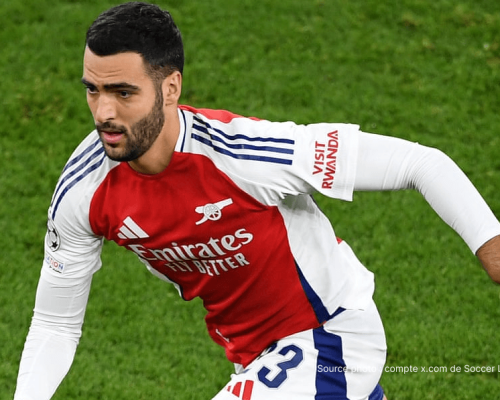 Viktor Gyökeres attaquant Suède 27 ans Arsenal célébration masque mains Bane Batman Emirates Stadium