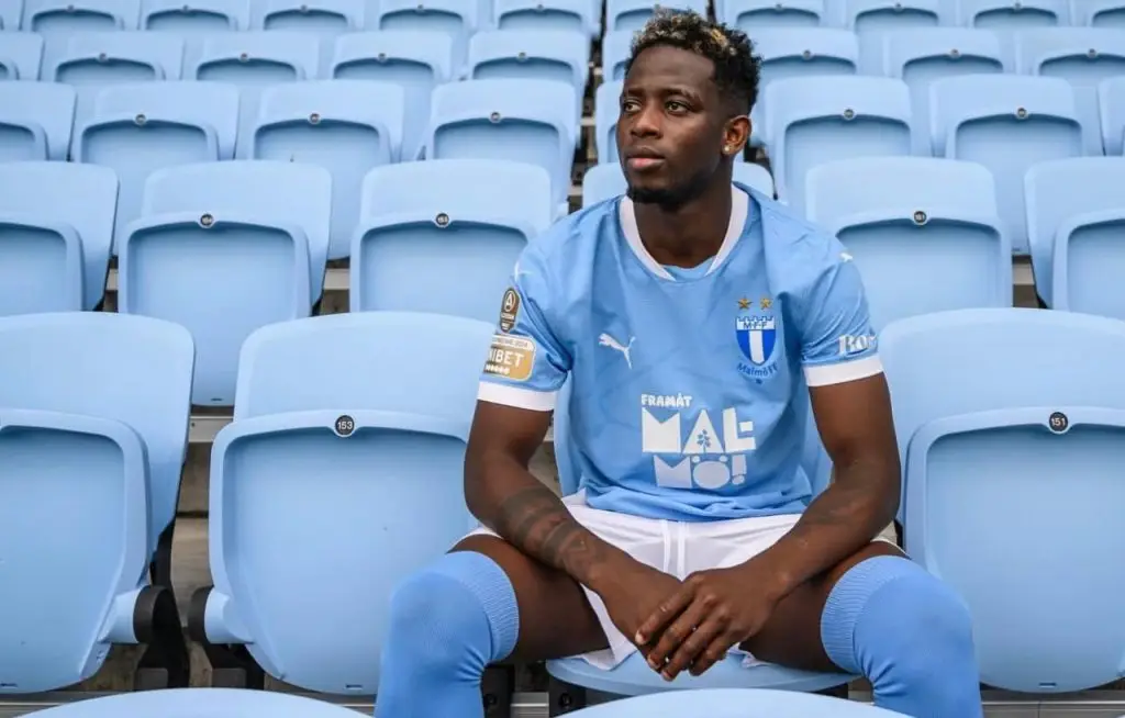 Salifou Soumah ailier guinéen sous le maillot de Malmö FF
